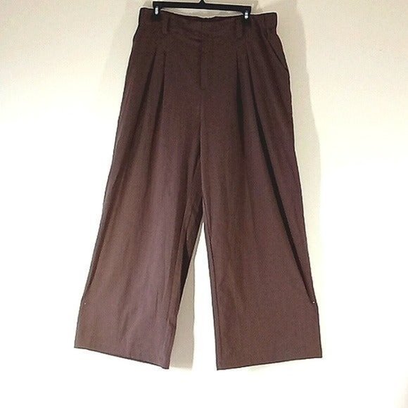 HALARA Pants - HALARA Pants Women BROWN Cotton New With Tag MEDIUM Pull On Up Caual Wear Work